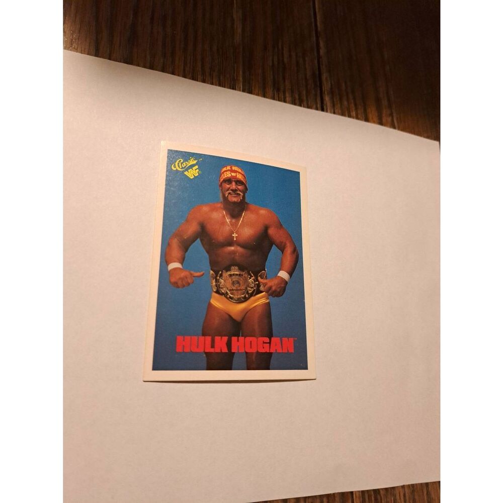Vintage 1990 WWF Hulk Hogan Trading Card #1 Classic Titan Sports